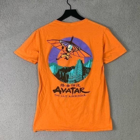 Mens S Orange Shirt Avatar The Last Airbender Tee Graphic Print Casual Fashion - Picture 5 of 11